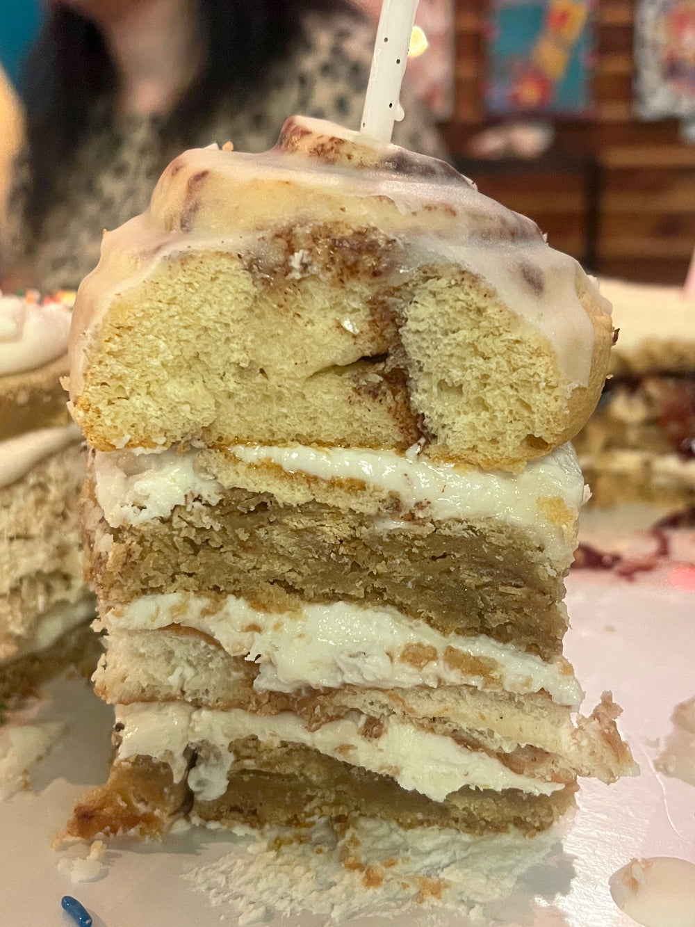brown sugar cookies glazed donut maple cream cheese frosting cinnamon roll